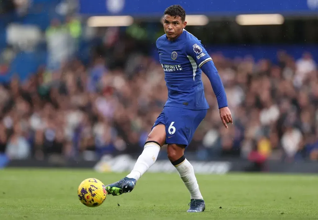 A Thiago Silva le queda muy poco tiempo en el Chelsea de Inglaterra. (Ryan Pierse/Getty Images).