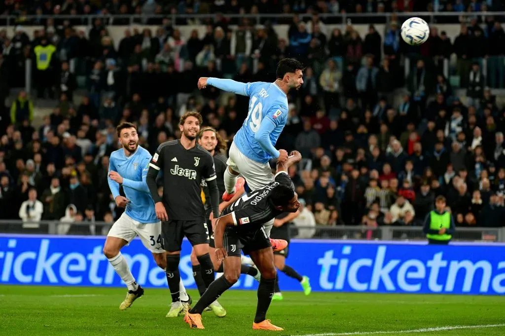 El “saltito” de Taty Castellanos para el primer gol de Lazio contra Juventus.