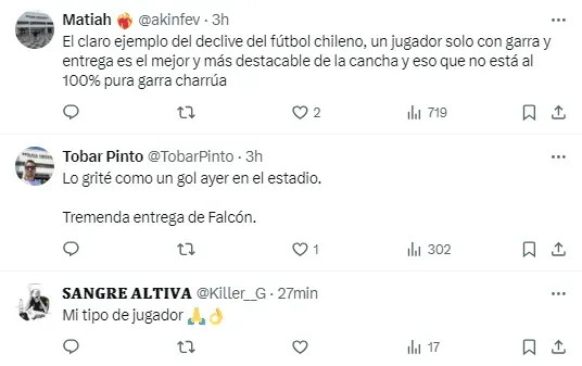 La reacción de los hinchas de Colo Colo en Twitter.