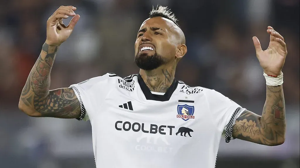 Arturo Vidal es foco de burlas en Perú tras el empate de Colo Colo con Alianza Lima. Foto: Photosport.
