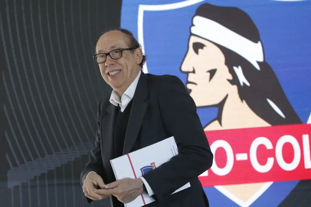 Alfredo Stöhwing en la Junta de Accionistas de Blanco y Negro en abril de 2024. (Dragomir Yankovic/Photosport).