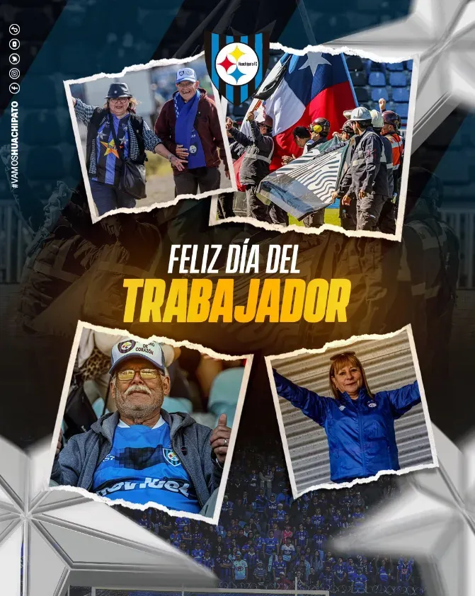 Así conmemoró Huachipato a los trabajadores Acereros. (Captura Twitter Huachipato).