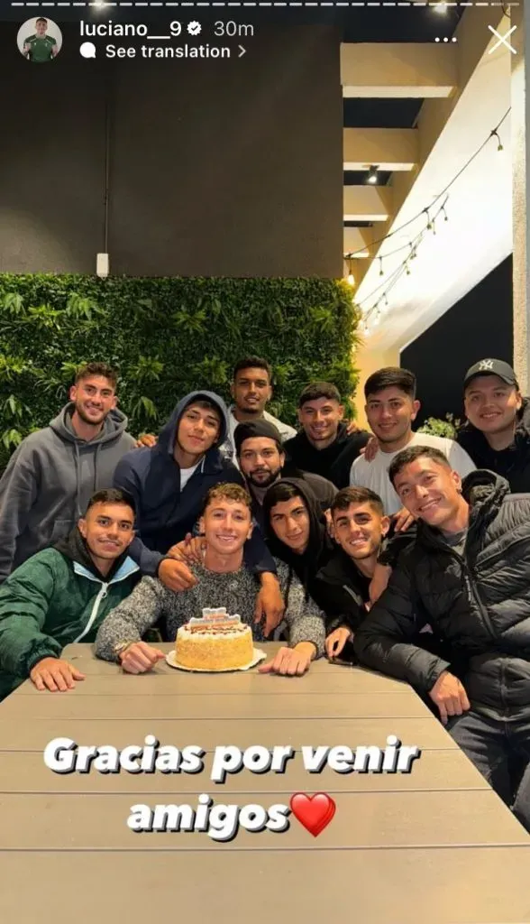 Luciano Arriagada recibió mucho cariño en su cumpleaños. (Foto: Instagram).