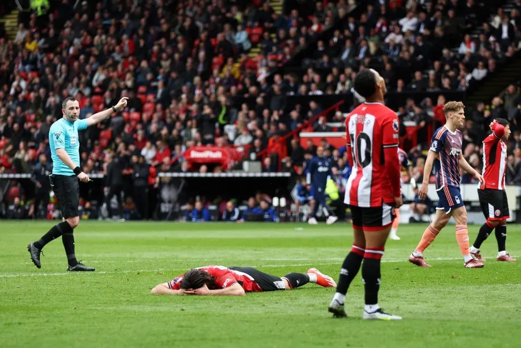 Ben Brereton sufre por el nivel de Sheffield. (Photo by George Wood/Getty Images)
