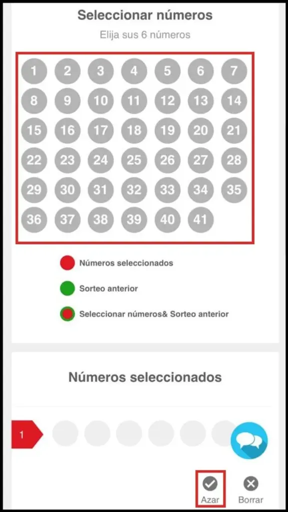 Paso 2 para jugar al Loto