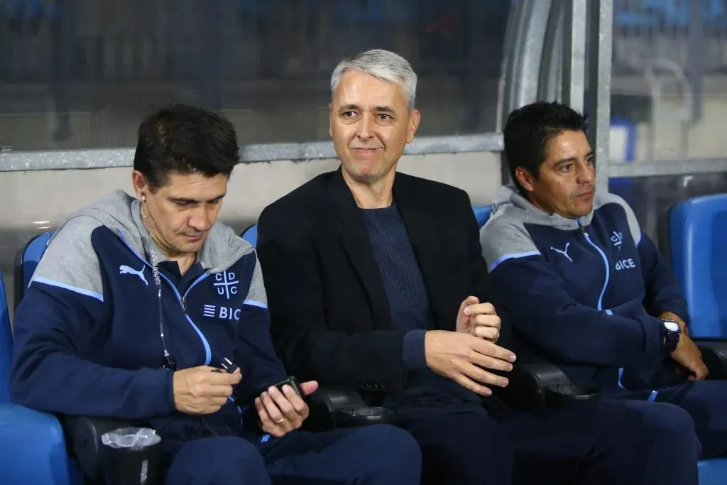 Tiago Nunes fue sorprendido por la cantidad de amonestaciones de la UC en el Campeonato Nacional. (Alex Díaz/Photosport).