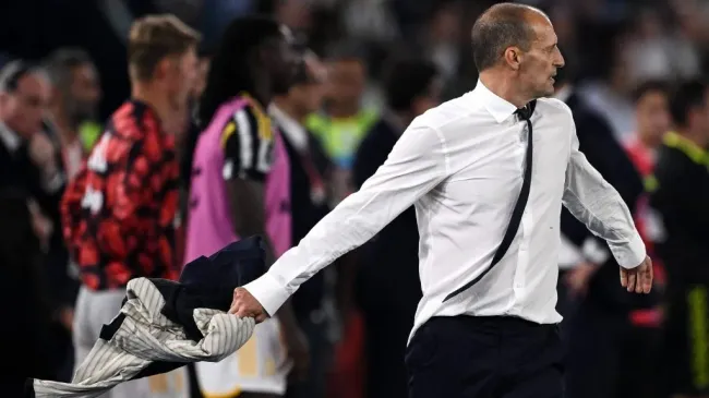 Allegri tuvo un fervoroso partido en la final de la Coppa Italia. (Imago).