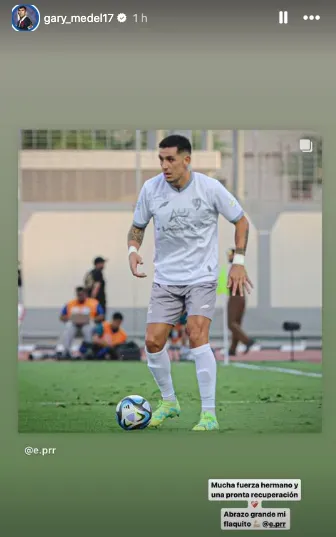 El mensaje de Medel en apoyo a Roco