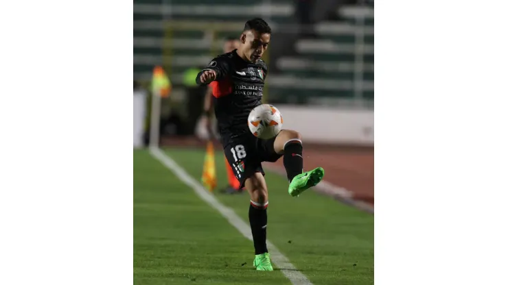 Michael Fuentes Vadulli en el estadio Hernando Siles de La Paz. (Foto: Palestino).