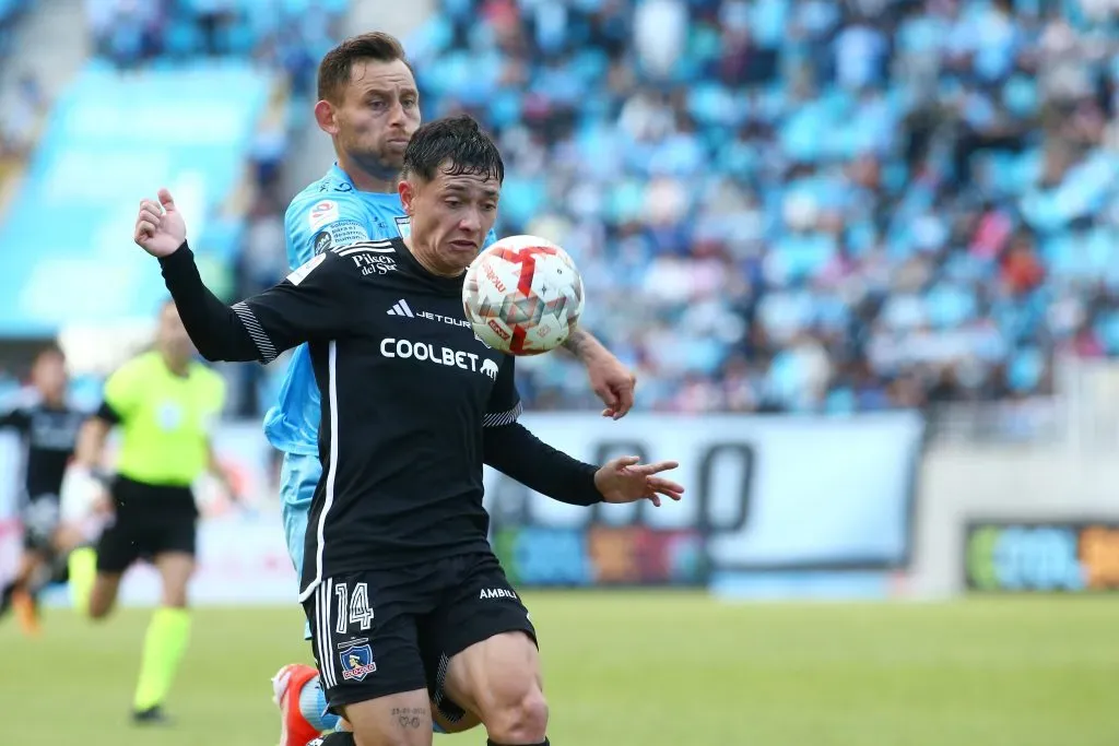 Cristián Zavala ha jugado 23 partidos en este 2024, con dos goles y ocho asistencias en 1372 minutos de acción con Colo Colo. | Foto: Photosport.