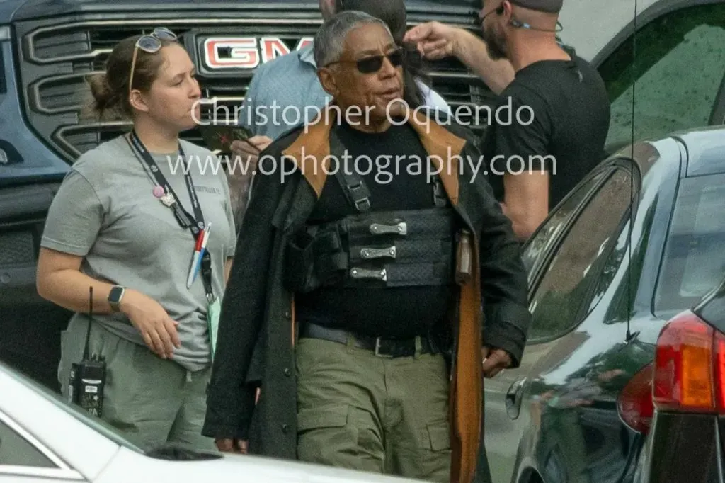 Giancarlo Esposito visto en el set de grabación de Capitán América: Nuevo Orden Mundial. Foto: Christopher Oquendo.