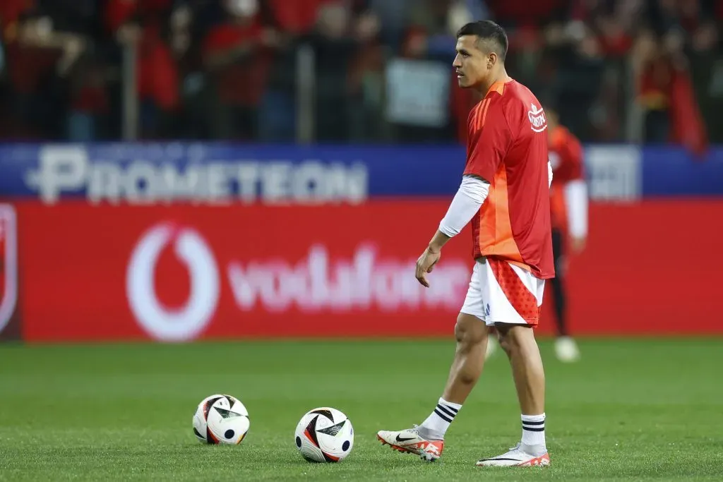 Alexis Sánchez en la última gira europea de la selección chilena. (Matteo Ciambelli/Photosport).