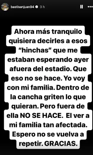 El descargo de San Juan.