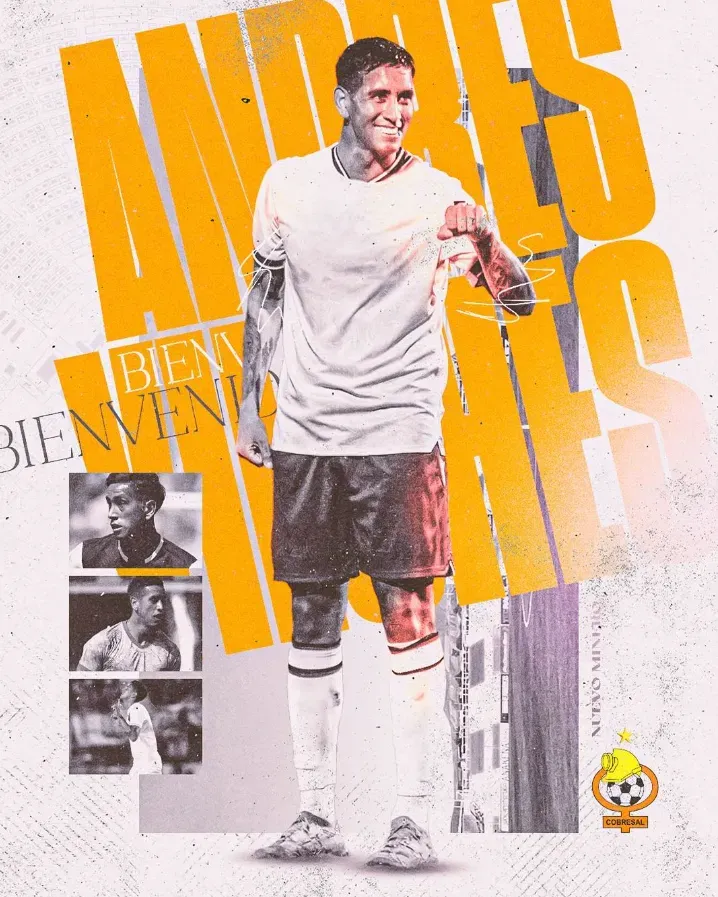 Andrés Vilches deja Santiago Wanderers para llegar al norte. Foto: Comunicaciones Cobresal.