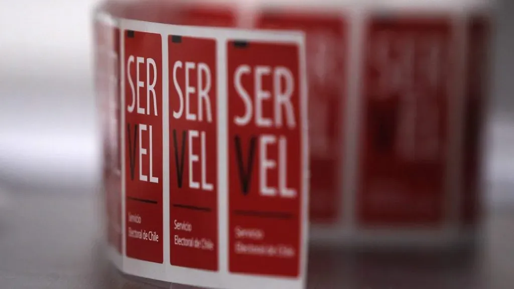 Etiqueta del Servel