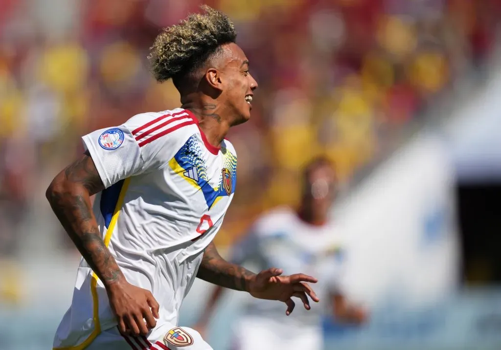 Así festejó Jhonder Cádiz. (Thearon W. Henderson/Getty Images)