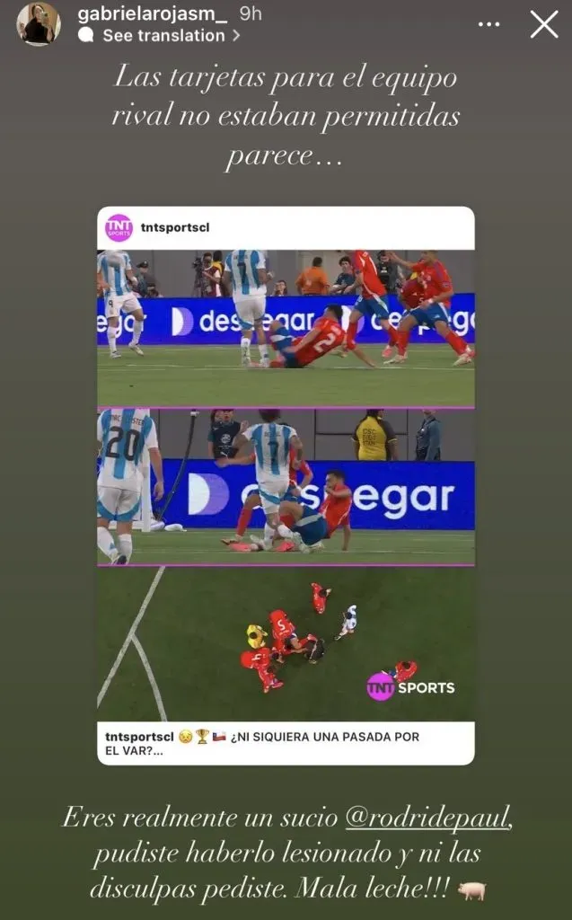 El descargo de la esposa de Gabriel Suazo | Instagram
