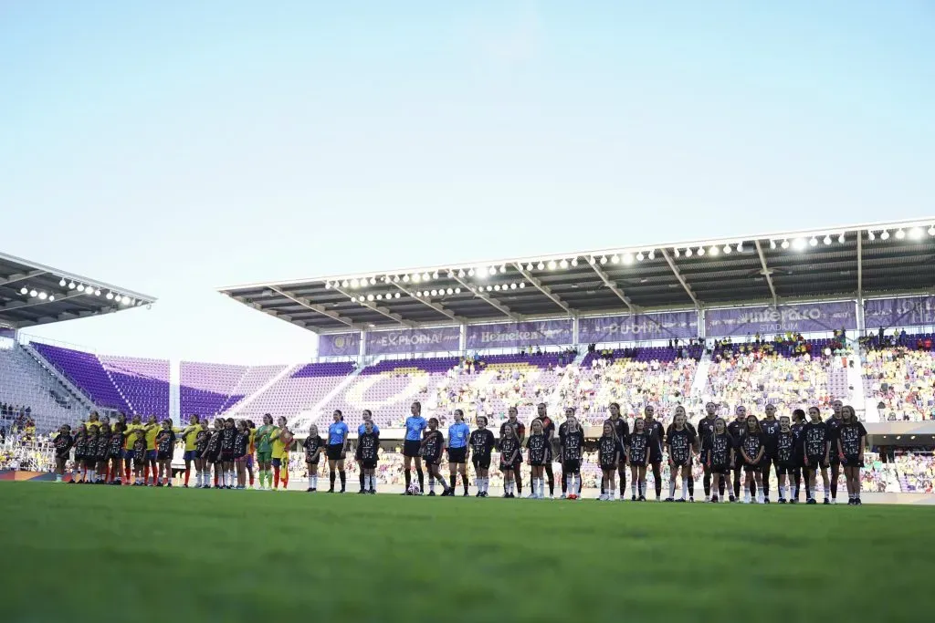 El Inter&Co Stadium en un partido de fútbol femenino. Imagen: Getty.
