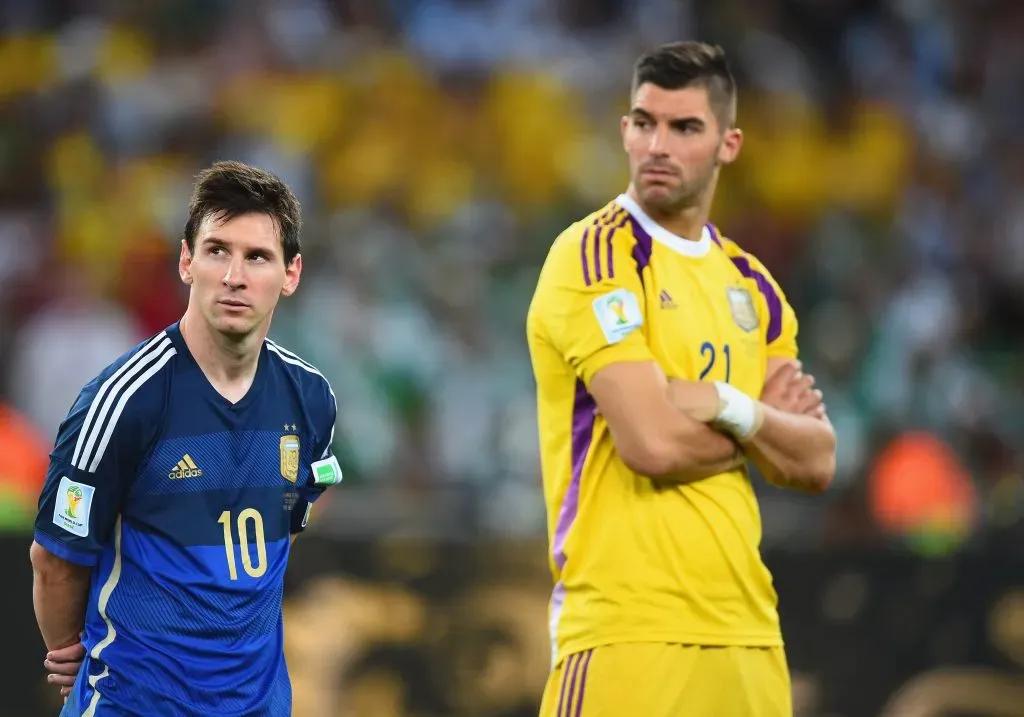 Andújar fue con Argentina al Mundial de Sudáfrica 2010 y de Brasil 2014, donde la Albiceleste fue subcampeona. (Jamie McDonald/Getty Images).