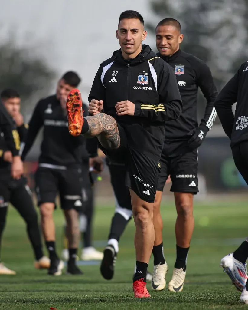 Javier Correa ya entrena con Colo Colo y espera estar a la altura del desafío. Foto: Comunicaciones Colo Colo.