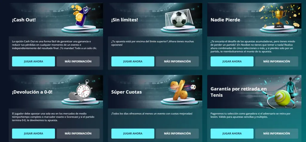 codigo promocional novibet