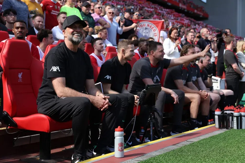Jürgen Klopp viene de un largo proceso al mando del Liverpool. ¿Le pondrá fin a su año sabático para dirigir a Estados Unidos? | Foto: Getty Images.