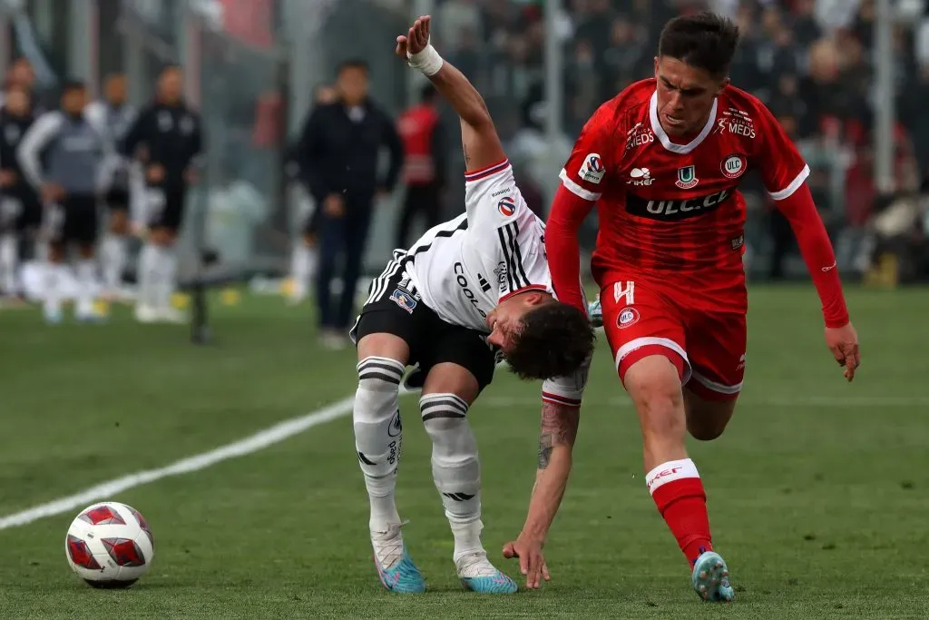 Pablo Parra ante Unión La Calera. (Javier Salvo/Photosport).