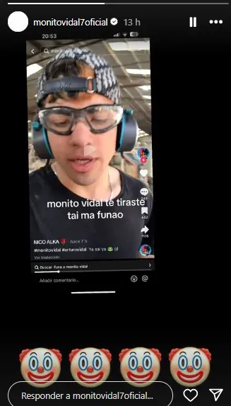 El mensaje publicado por el King en el Instagram de su hijo Alonso. | Foto: Captura.