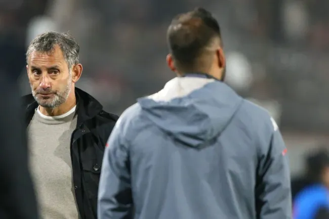Miguel Ponce en el estadio Monumental. (Jonnathan Oyarzun/Photosport).