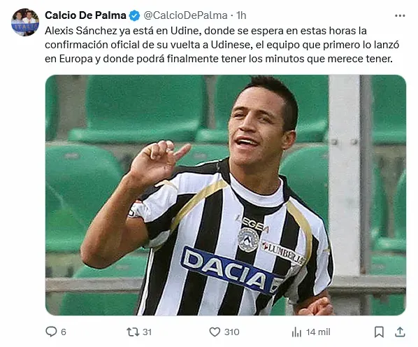 El tuit de Vito De Palma.