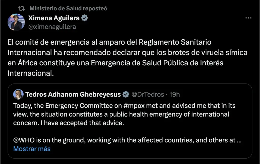 Foto: X Ministra Aguilera