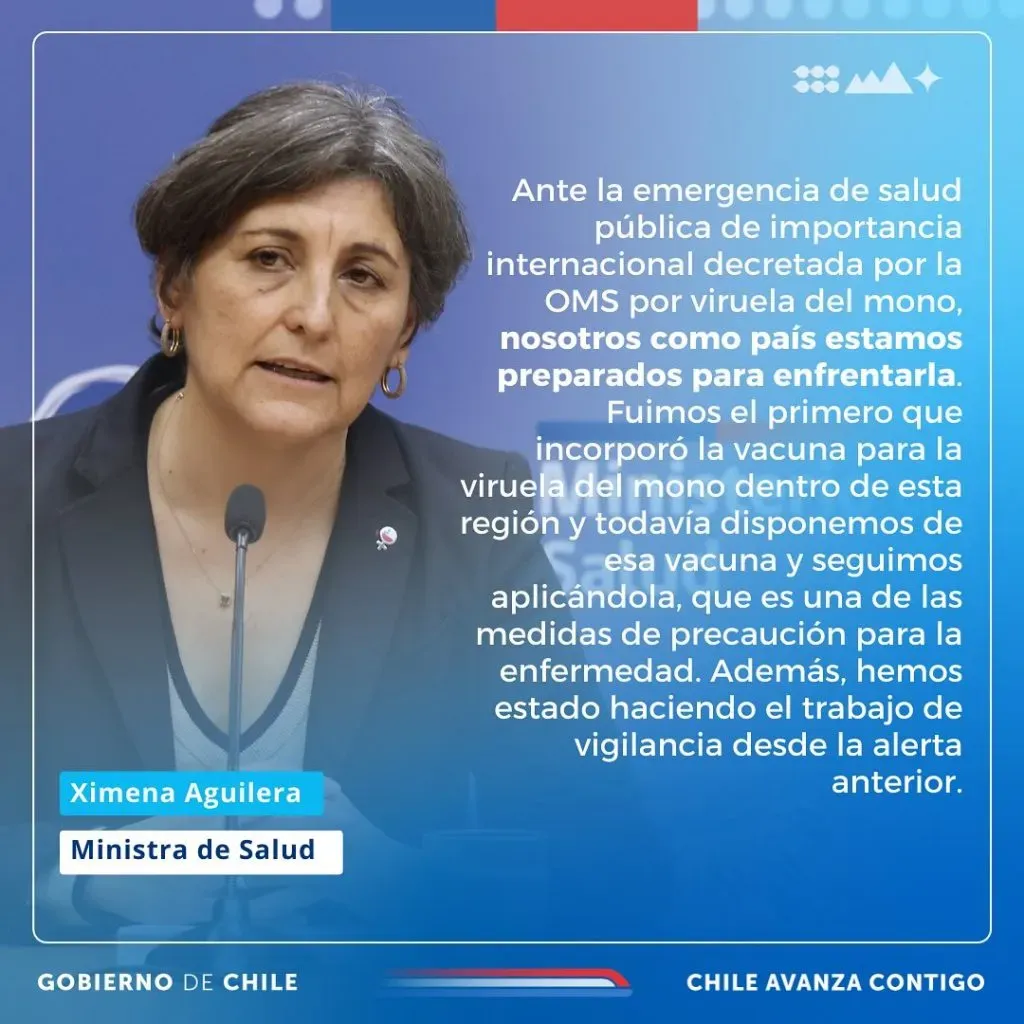 Ministra Ximena Aguilera llama a la calma ante emergencia declarada por la OMS. (Foto: Instagram MINSAL)