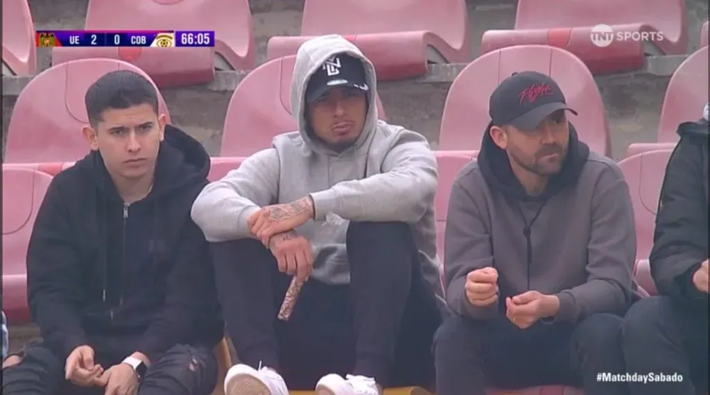 En este orden: Joaquín Morales, Alan Saldivia y Jorge Gálvez. (Pantallazo TNT Sports).