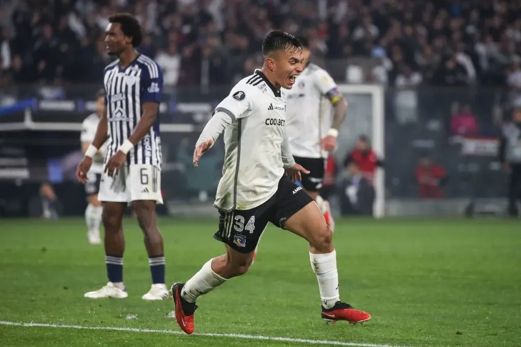 Así festejó Vicente Pizarro ante Junior. (Jonnathan Oyarzun/Photosport).