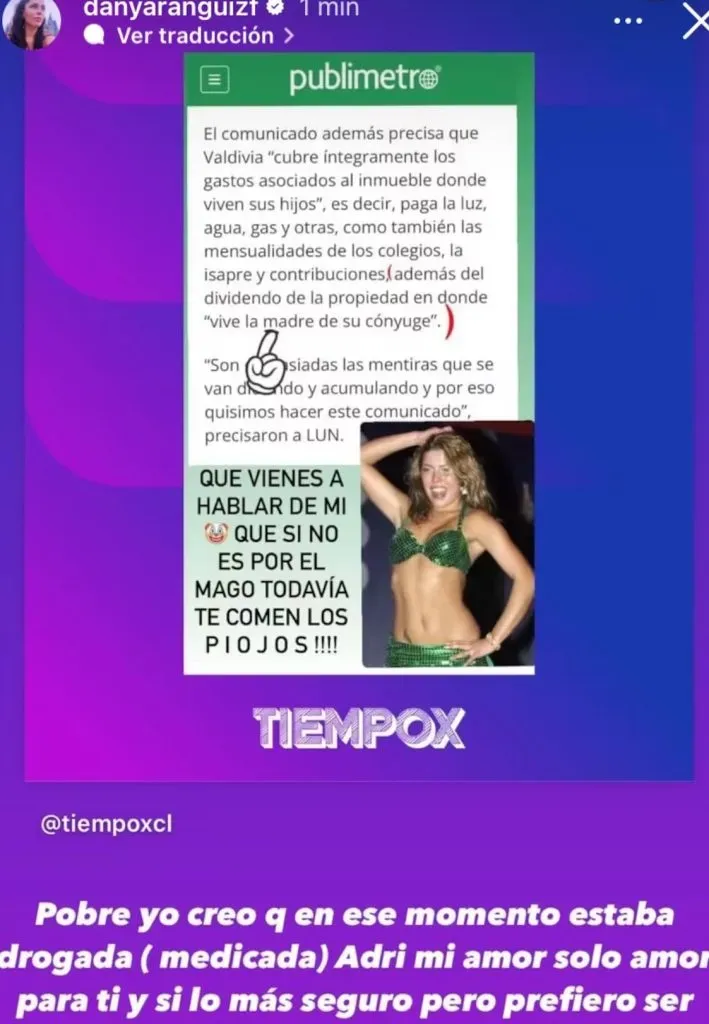 Daniela Aránguiz Instagram