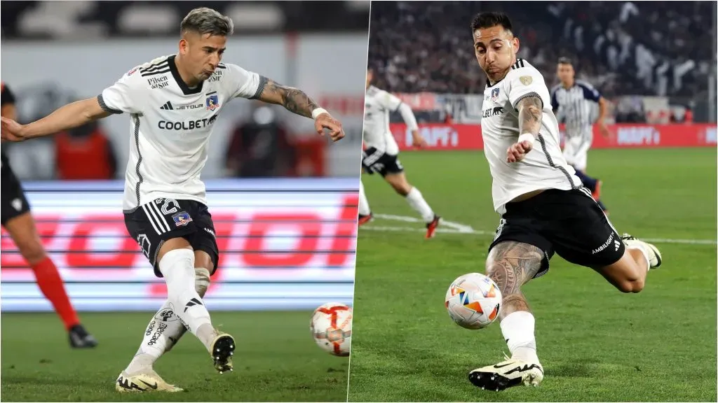 Colo Colo va con doble 9 en su formación ante Everton. Foto: Photosport.