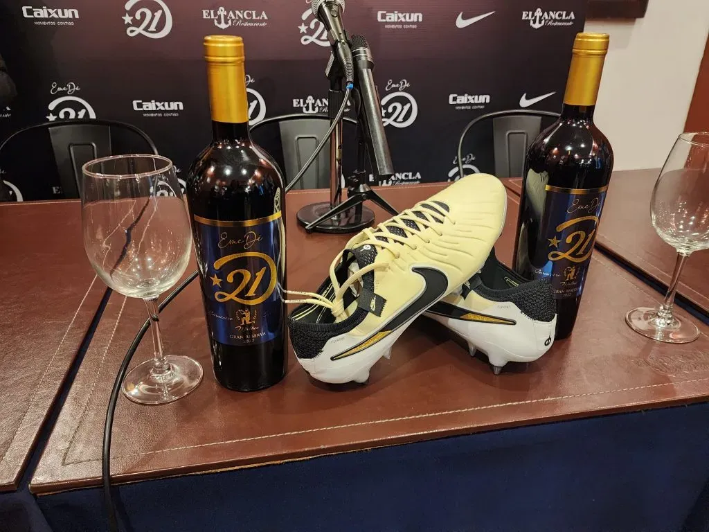 La nueva marca de vino de Marcelo Díaz. Foto: Emisora Bullanguera.