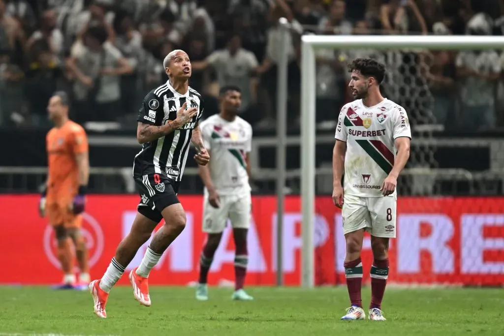 Deyverson fue el gran héroe del Atlético Mineiro de Eduardo Vargas en la Copa Libertadores. Foto: Getty Images.