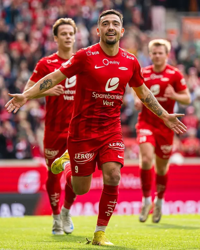 Niklas Castro ha brillado esta temporada con el SK Brann, que está cada vez más cerca de la Champions League. Foto: IMAGO.
