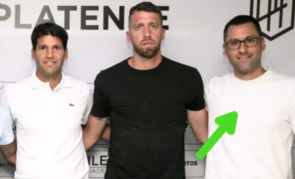 Maximiliano Quezada en la etapa de Sebastián Grazzini como DT de Platense. (Captura Twitter).