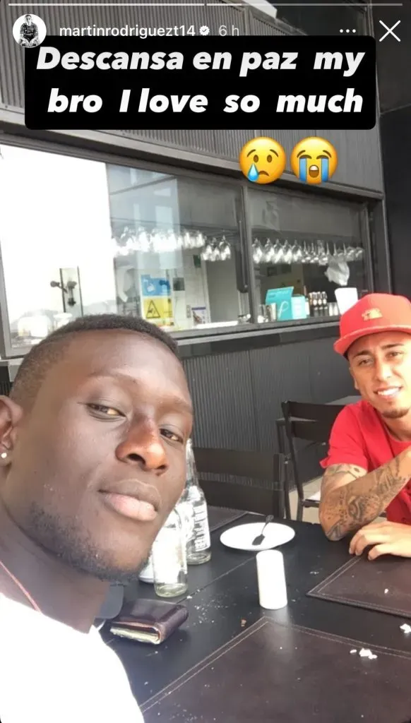 Martín Rodríguez despidió a Modou Jadama en redes sociales | Instagram