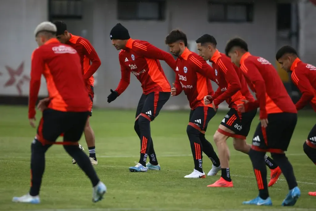 La Roja se prepara en Juan Pinto Durán. Foto: Dragomir Yankovic/Photosport