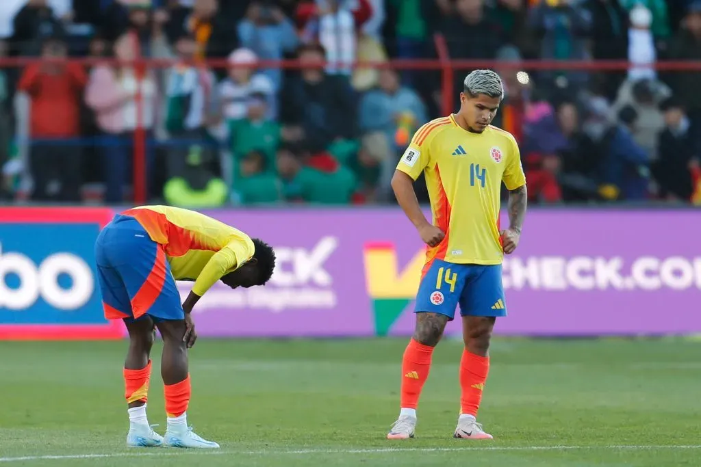Colombia perdió por 1-0 en su visita a Bolivia en la ciudad de EL Alto. (Photo by Gaston Brito Miserocchi/Getty Images)