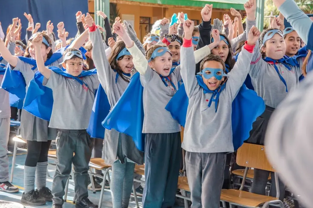 La iniciativa entusiasmó a los niños