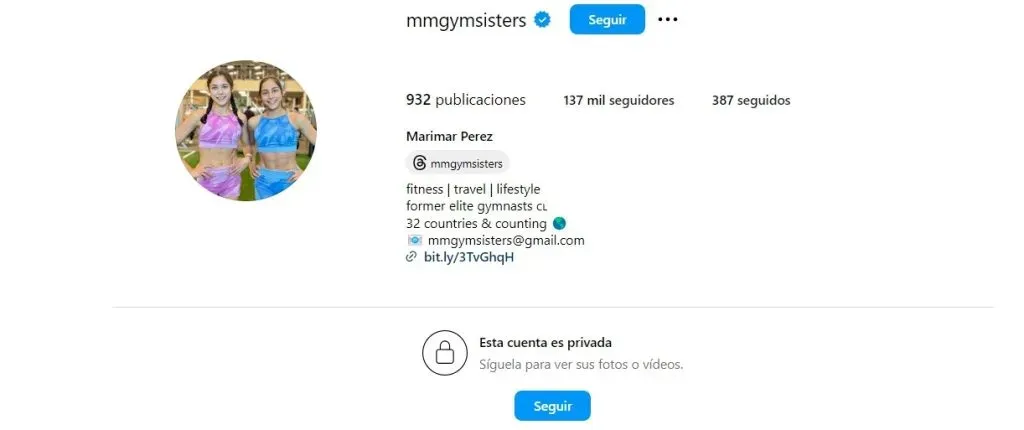 La influencer debió poner privada su cuenta de Instagram.