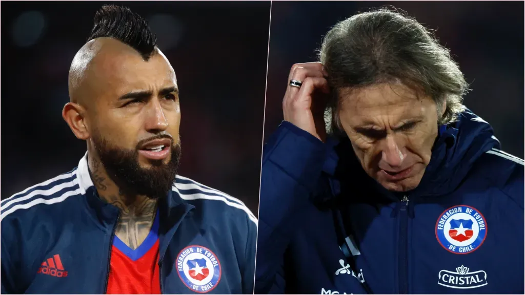Arturo Vidal y Ricardo Gareca en la Roja