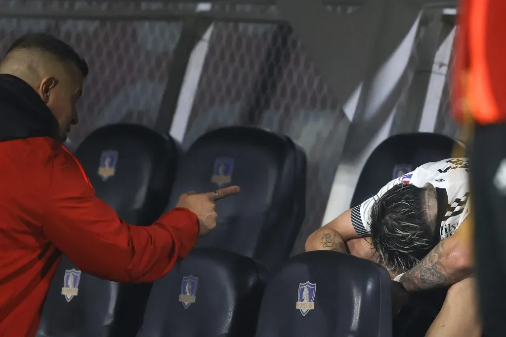 Carlos Palacios finalmente no será considerado en Colo Colo para el partido con La Calera. Foto: Photosport.