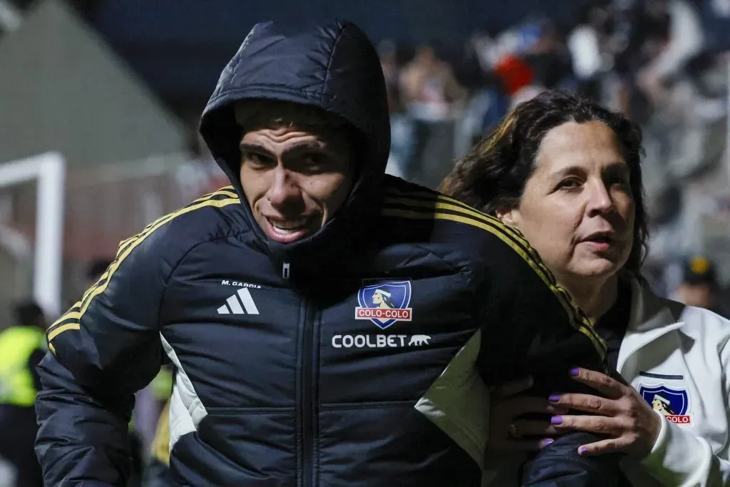 Así apareció Carlos Palacios en el estadio Nicolás Chahuán Nazar de La Calera. (Andrés Piña/Photosport).