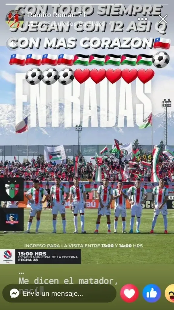 La publicación del papá de Iván Román