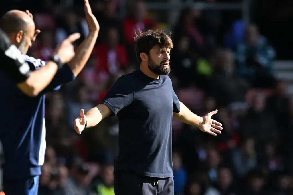 Russel Martín, el técnico de Ben Brereton en Southampton, explotó por rumores de un despido por los malos resultados hasta ahora. Foto: IMAGO.